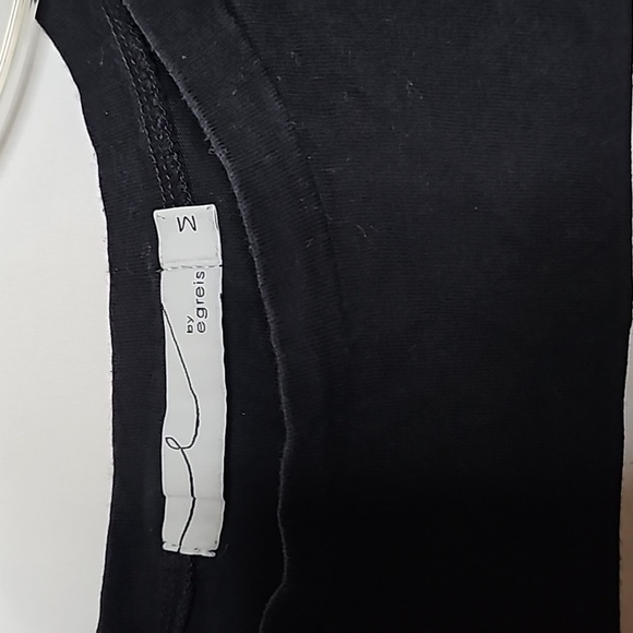 Egreis pin up Vintage short sleeve cropped black t-shirt top sz Medium - Picture 4 of 6